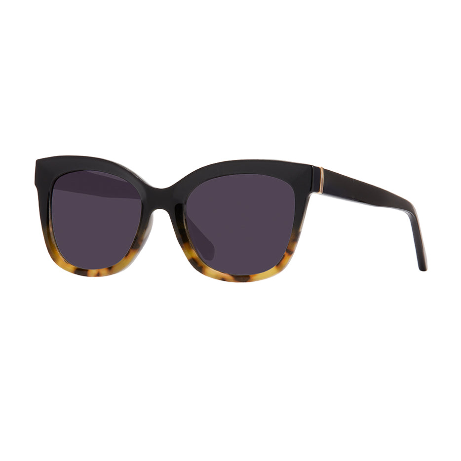 Morgan Tinted Reading Sunglasses - Black & Brown Tortoise