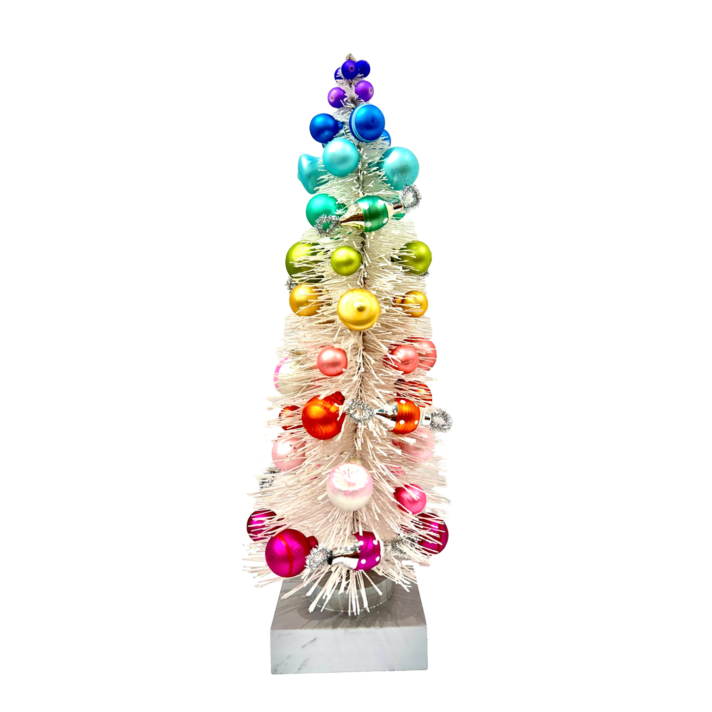 White Rainbow Ball Tree - Medium