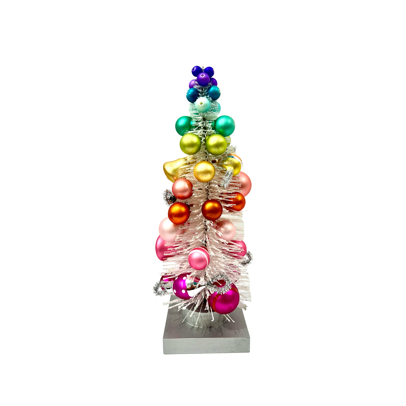 White Rainbow Ball Tree - Small