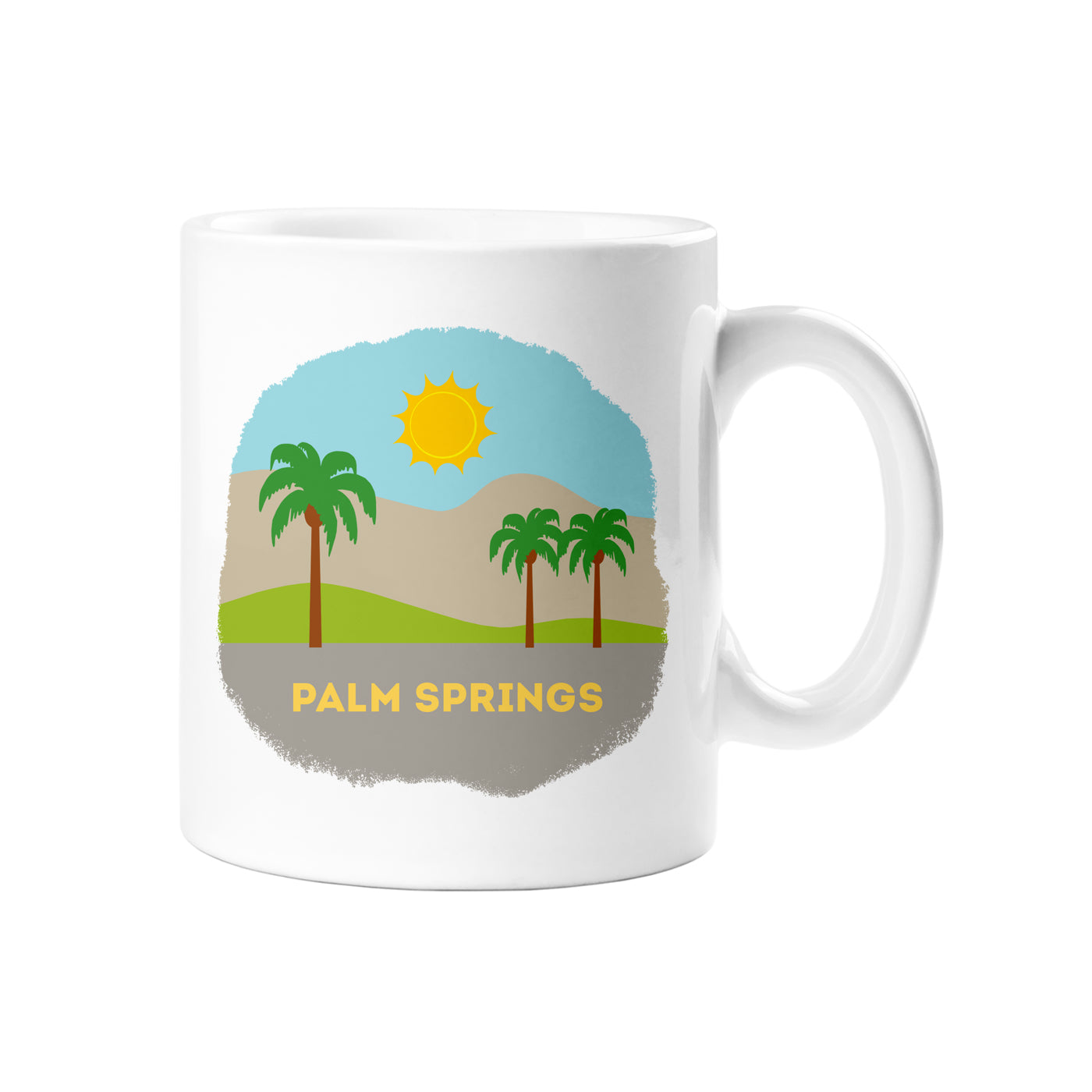 SoCal Mountains Palm Springs Ceramic Mug