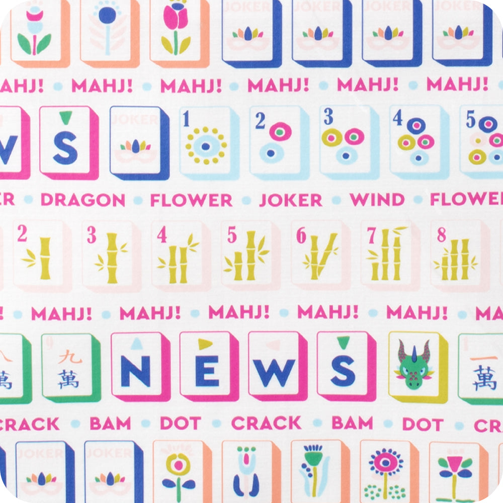 Mahjong Large Reusable Tote Bag