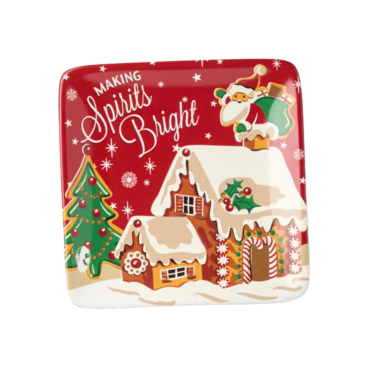 Santa's Retro Canape Plate - Making Spirits Bright