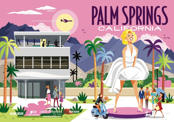 Greeting Card: Marilyn (Blank Inside) - Just Fabulous Palm Springs