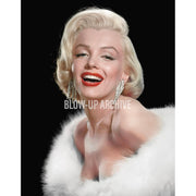Marilyn Monroe: "Classic Smiling Portrait with White Stole" -  30"x 40" Archival Color Photograph (Unframed)