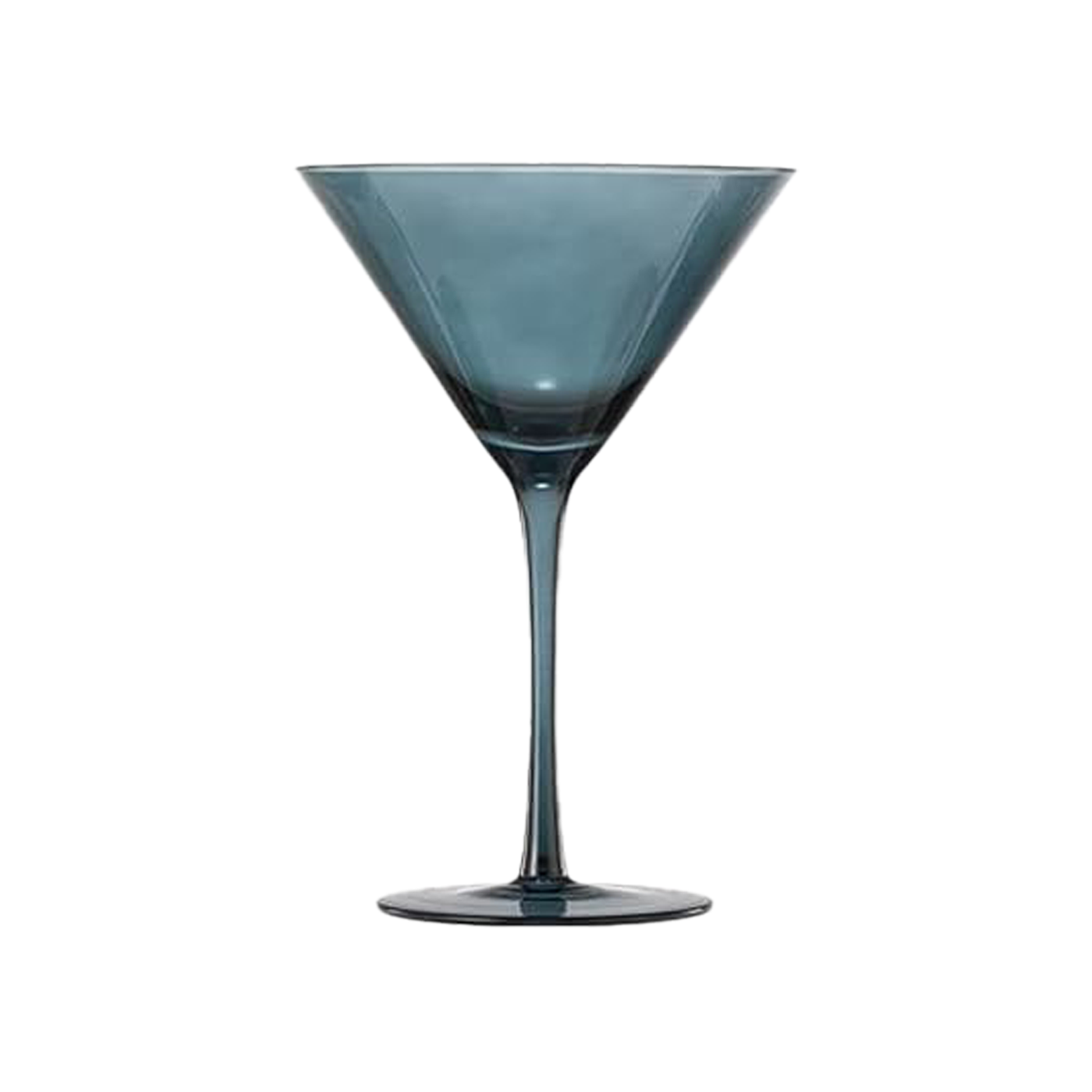 Colored Martini & Cocktail Crystal Glass - Blue