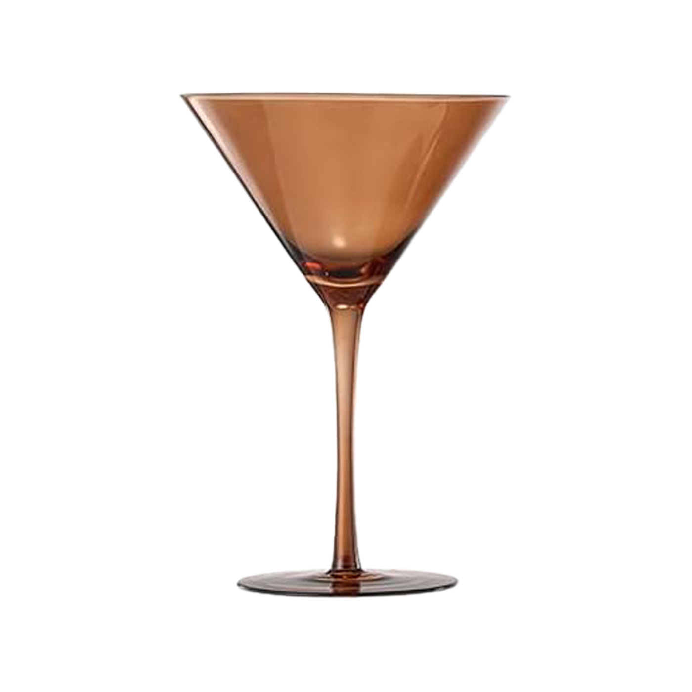 Colored Martini & Cocktail Crystal Glass - Orange