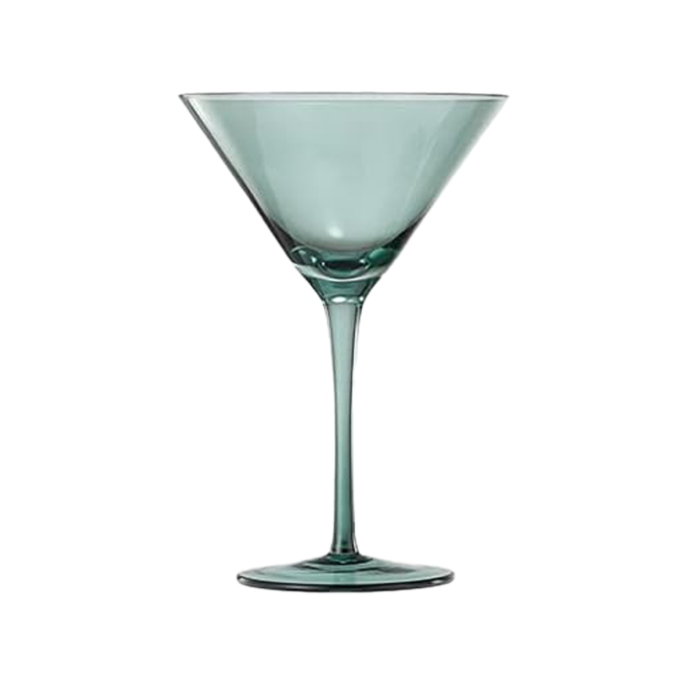 Colored Martini & Cocktail Crystal Glass - Green
