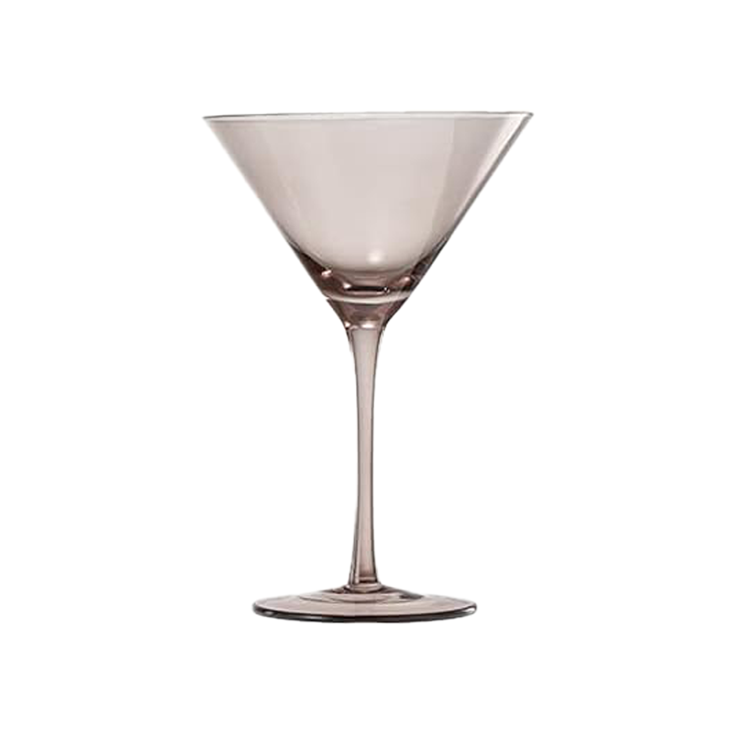 Colored Martini & Cocktail Crystal Glass - Grey