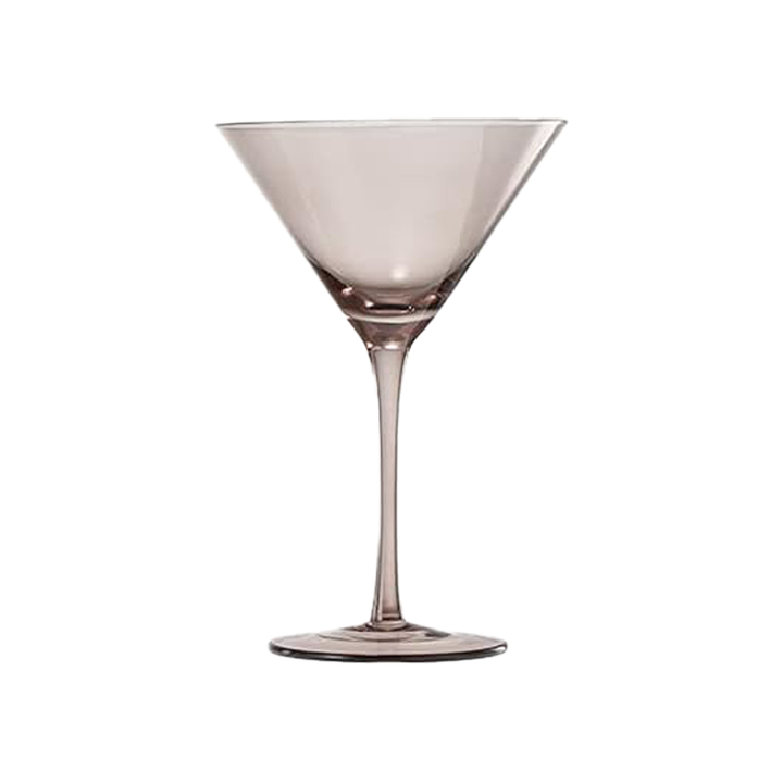 Colored Martini & Cocktail Crystal Glass - Grey