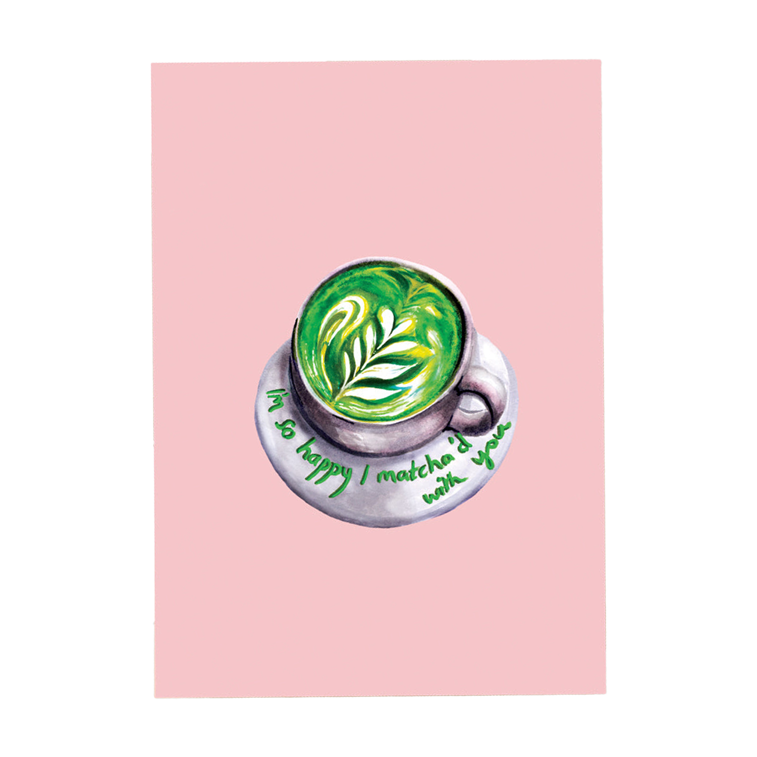 So Happy Matcha'd Friendship Greeting Card