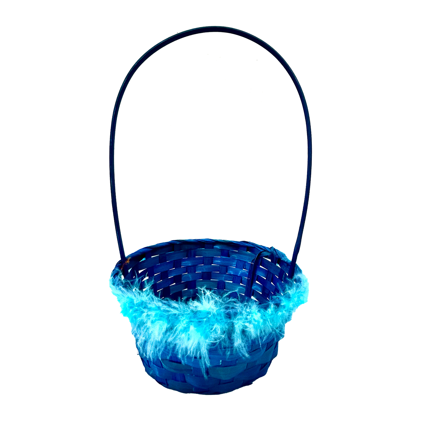 Easter Medium Bamboo Basket - Blue