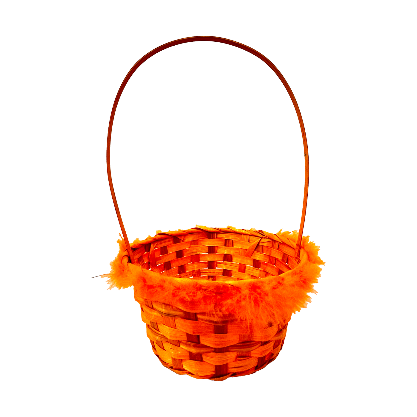 Easter Medium Bamboo Basket - Orange