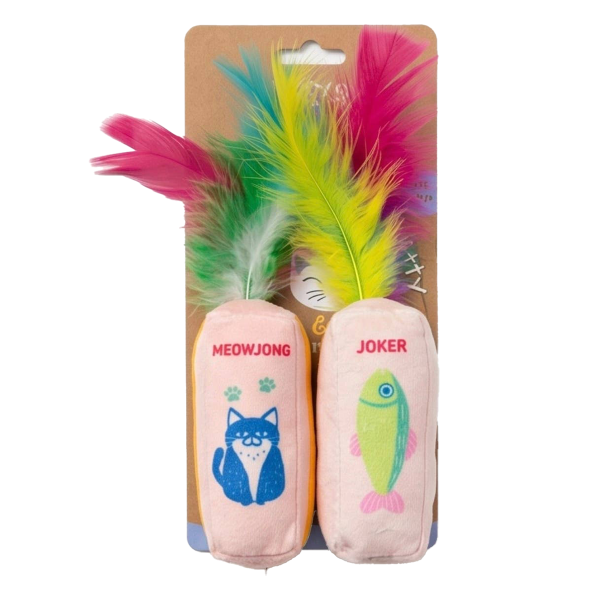 Meowjong Tiles Catnip Toys With Feathers