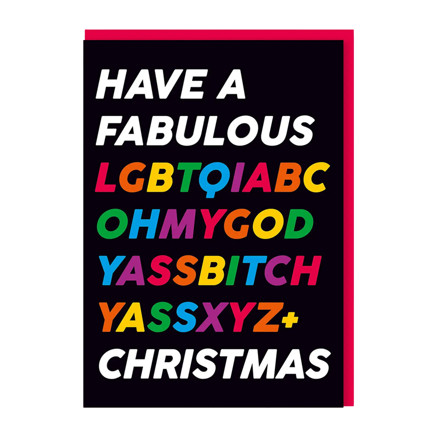 Merry LGBTQI+ Christmas Holiday Card