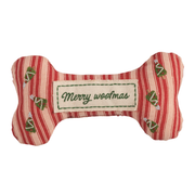 Embroidered Dog Bone - Merry Woofmas