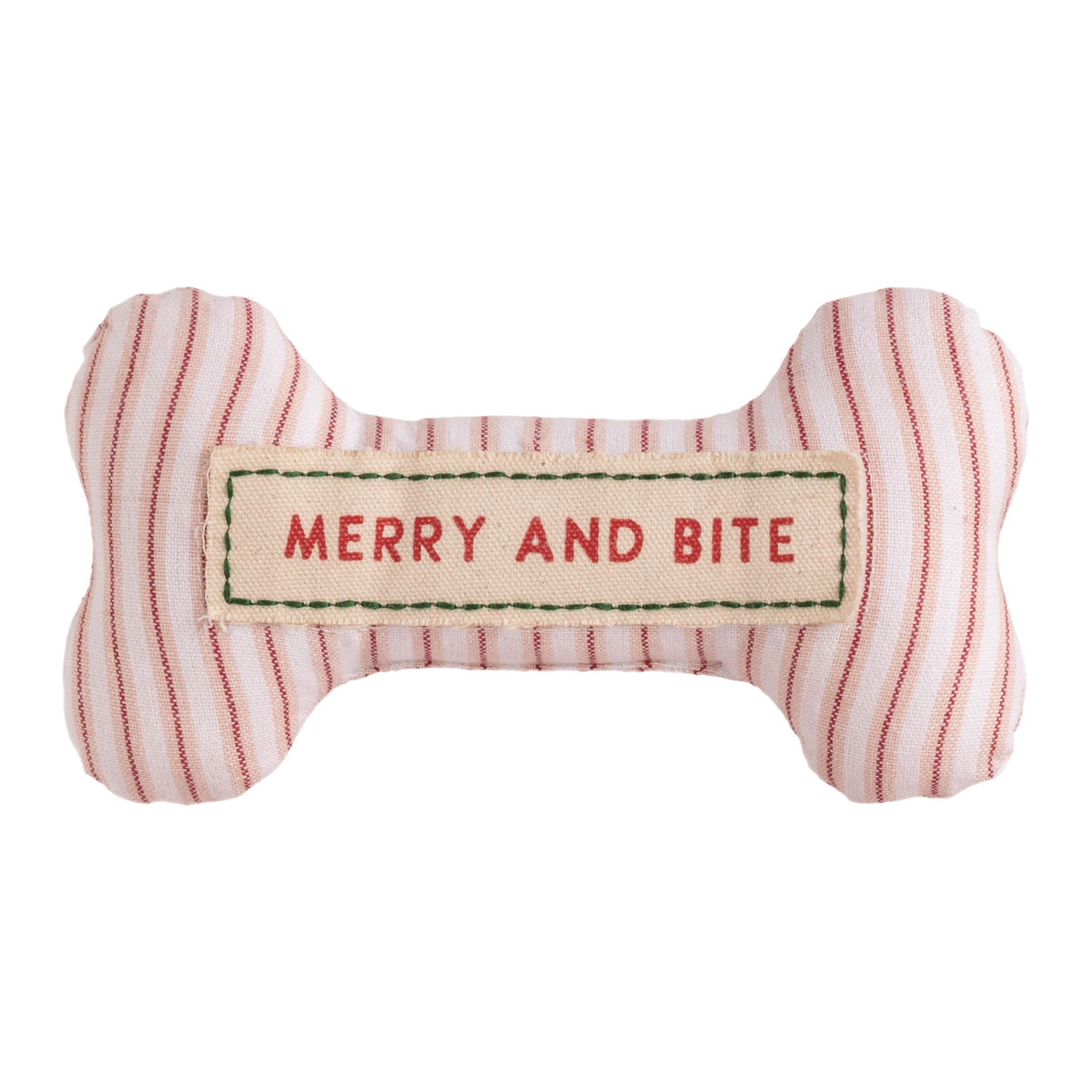 Embroidered Dog Bone - Merry And Bite
