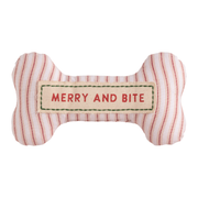 Embroidered Dog Bone - Merry And Bite