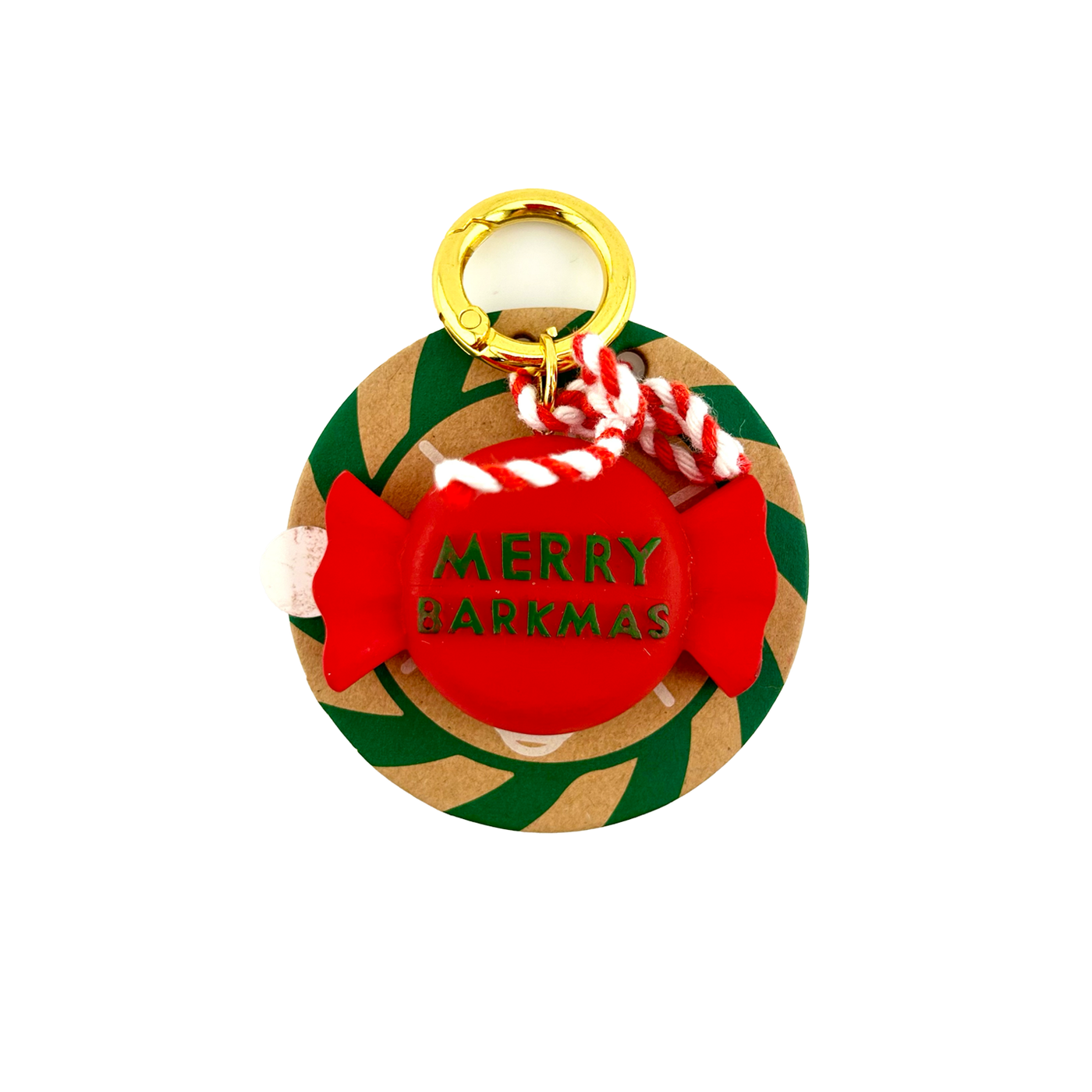 Christmas Light-Up Dog Collar Charm - Merry Barkmas