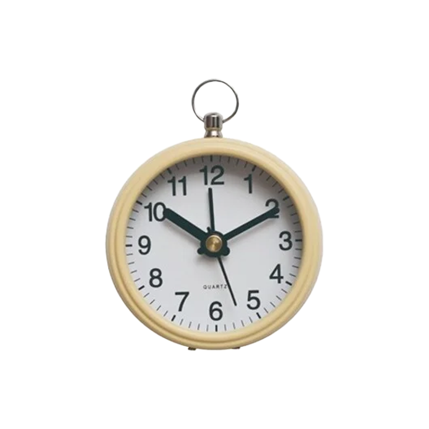 Metal Alarm Clock With Magnet - Cream - Just Fabulous Palm Springs