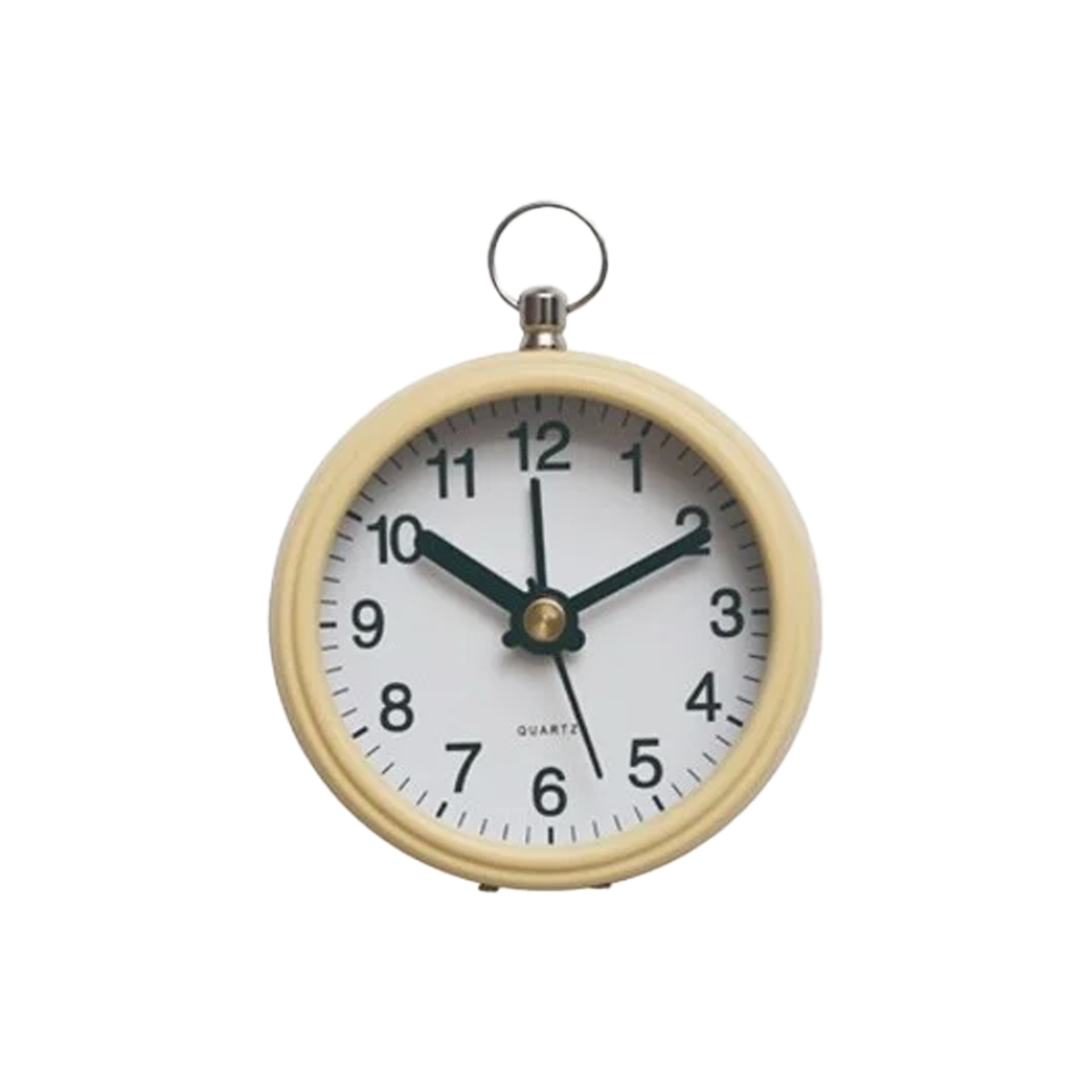 Metal Alarm Clock With Magnet - Cream - Just Fabulous Palm Springs