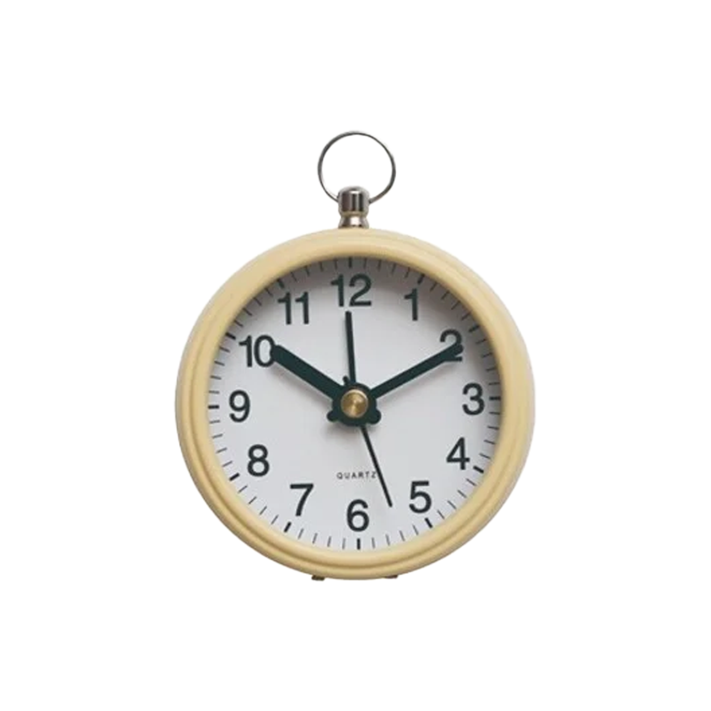Metal Alarm Clock With Magnet - Cream