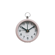 Metal Alarm Clock With Magnet - Light Pink