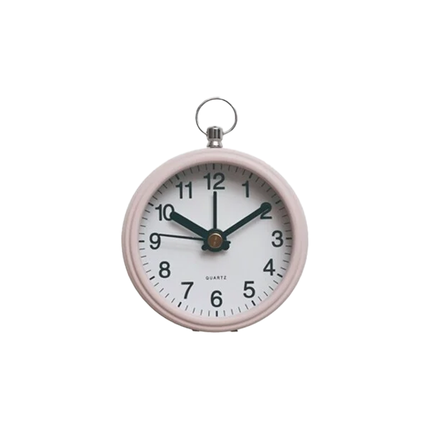Metal Alarm Clock With Magnet - Light Pink