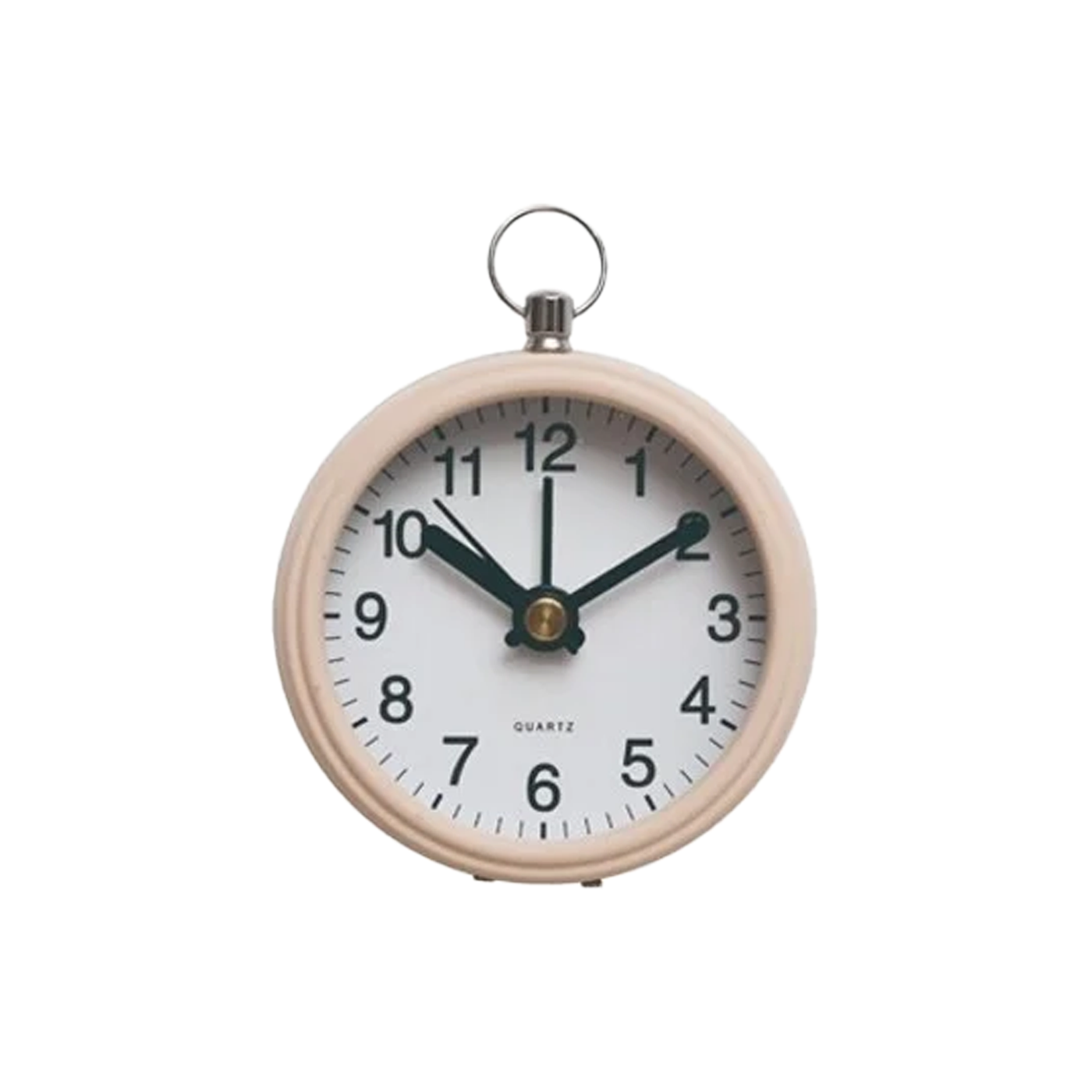 Metal Alarm Clock With Magnet - Tan