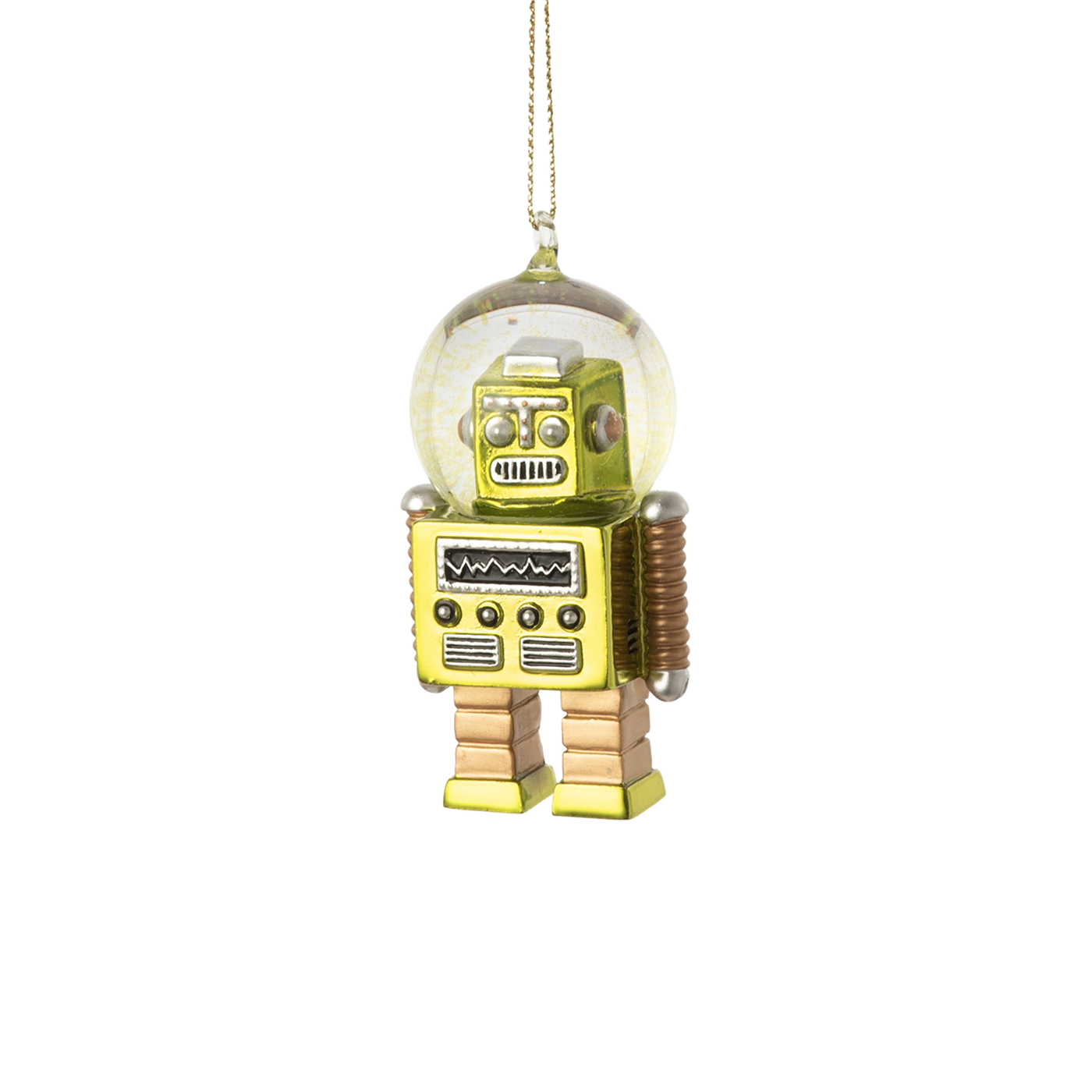 Mini Robot Ornament - Green