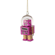 Mini Robot Ornament - Purple