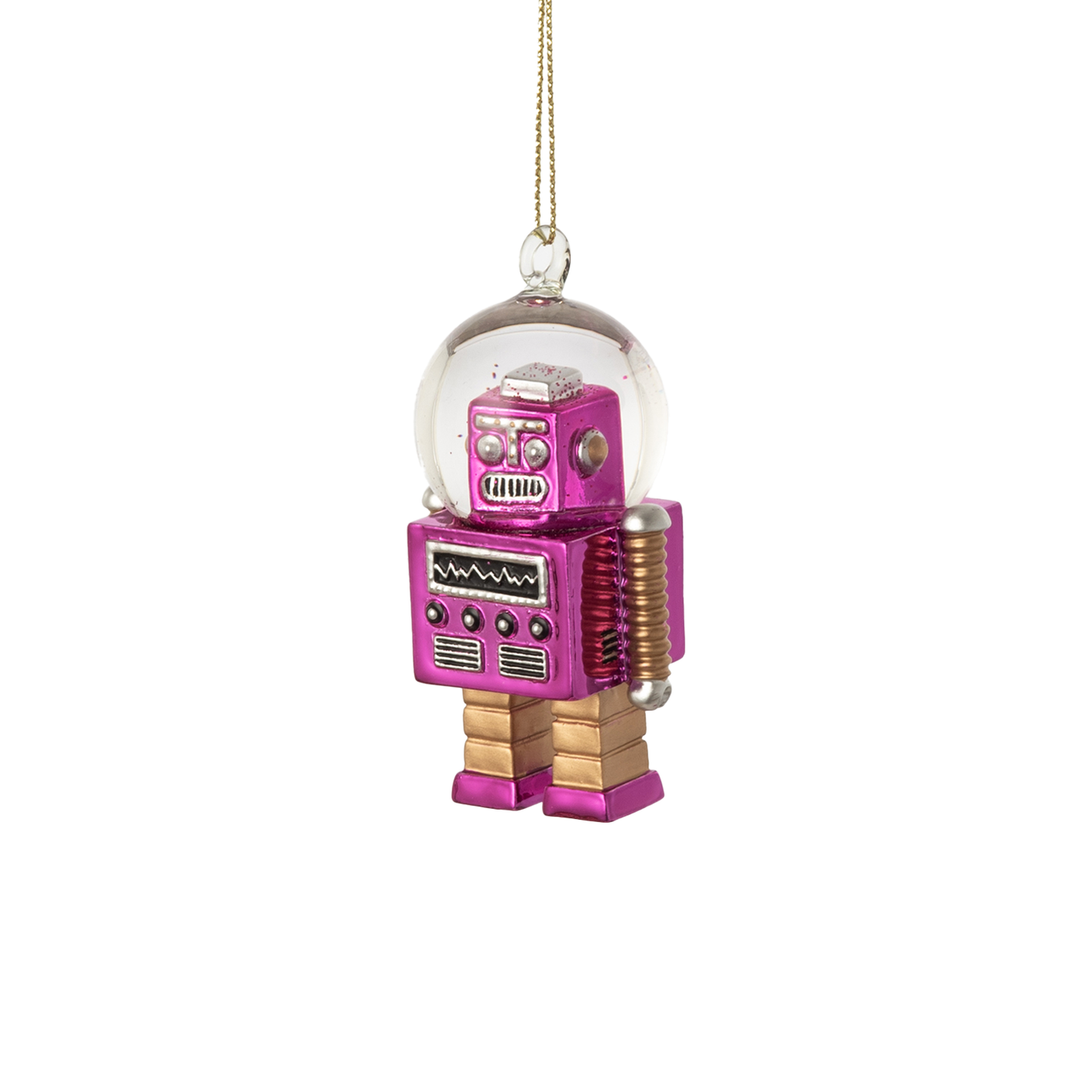 Mini Robot Ornament - Purple