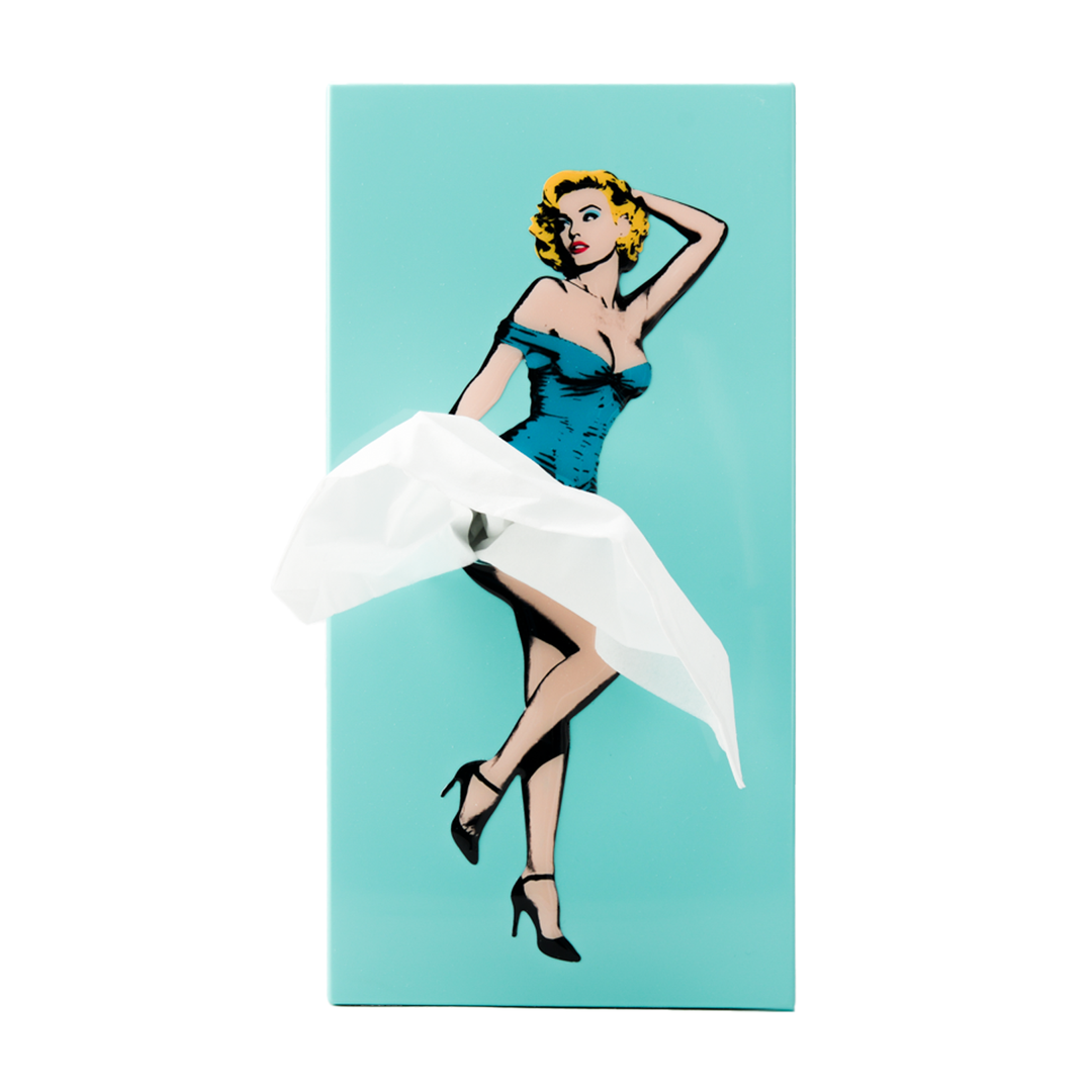 Flying Skirt Tissue Box - Mint
