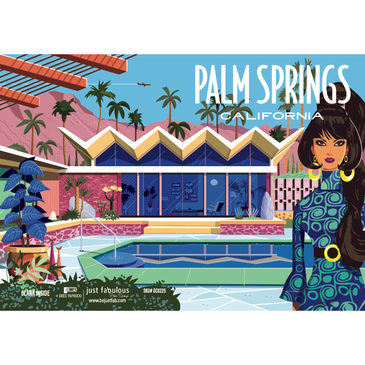 Greeting Card: Mod Gal (Blank Inside)