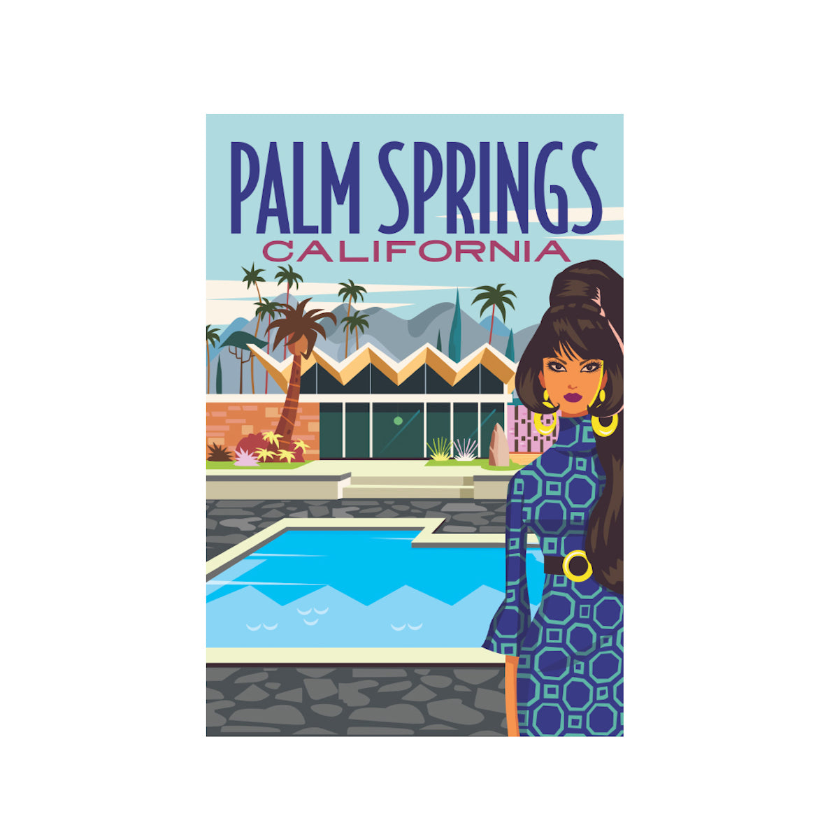 Palm Springs Mod Gal Magnet