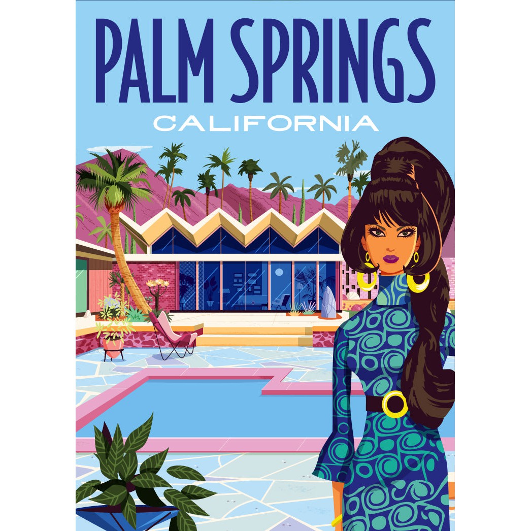 Magnet: Palm Springs Mod Gal