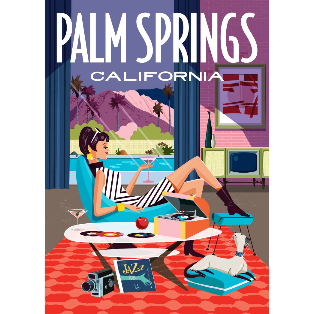 Magnet: Palm Springs Lounge - Just Fabulous Palm Springs