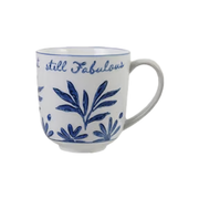 Blue & White Stoneware Mug - Still Fabulous
