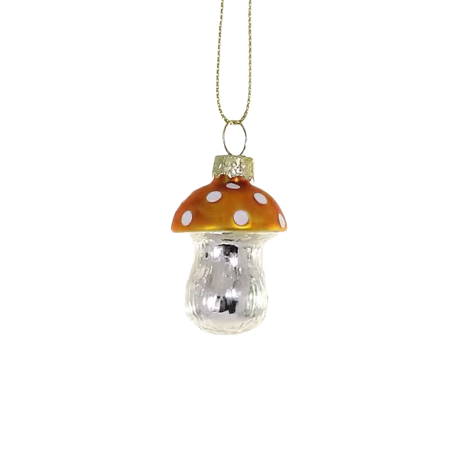Merry & Bright Mushroom Ornament - Yellow