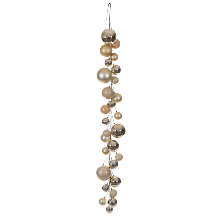 Champagne Ball Branch Christmas Garland - 6'