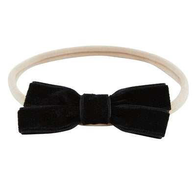Fancy Black Bow Headband - Set Of 2
