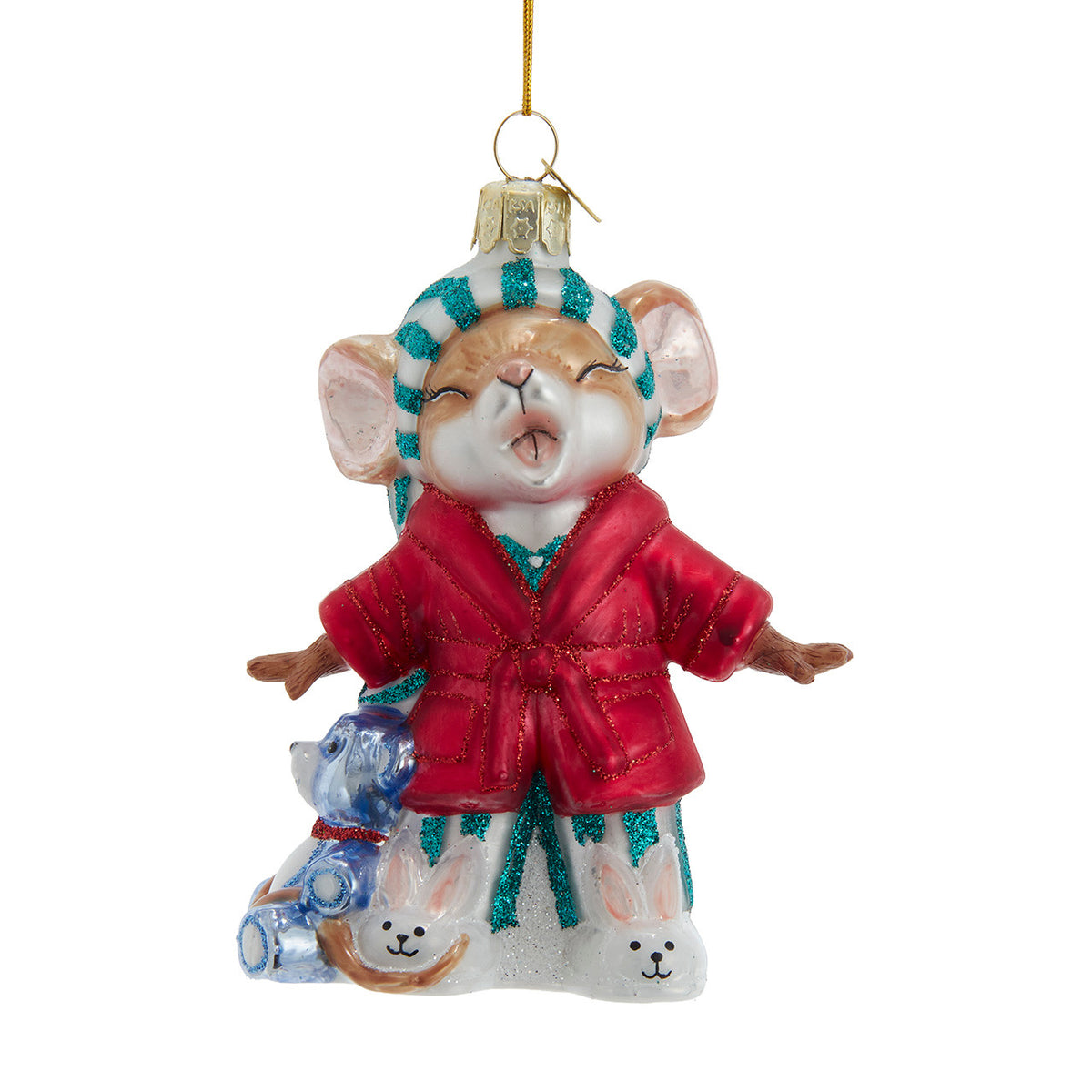 Sleepy Mouse Ornament
