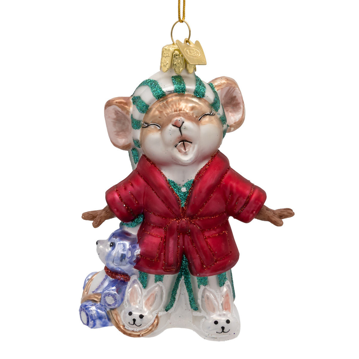 Sleepy Mouse Ornament