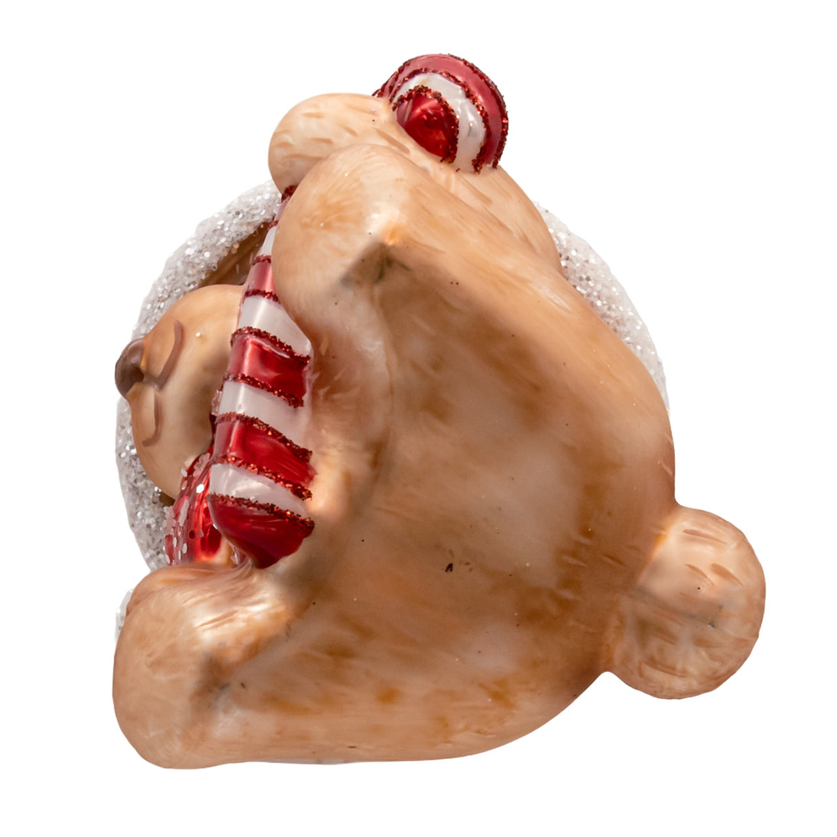 Teddy Bear With Santa Hat Ornament