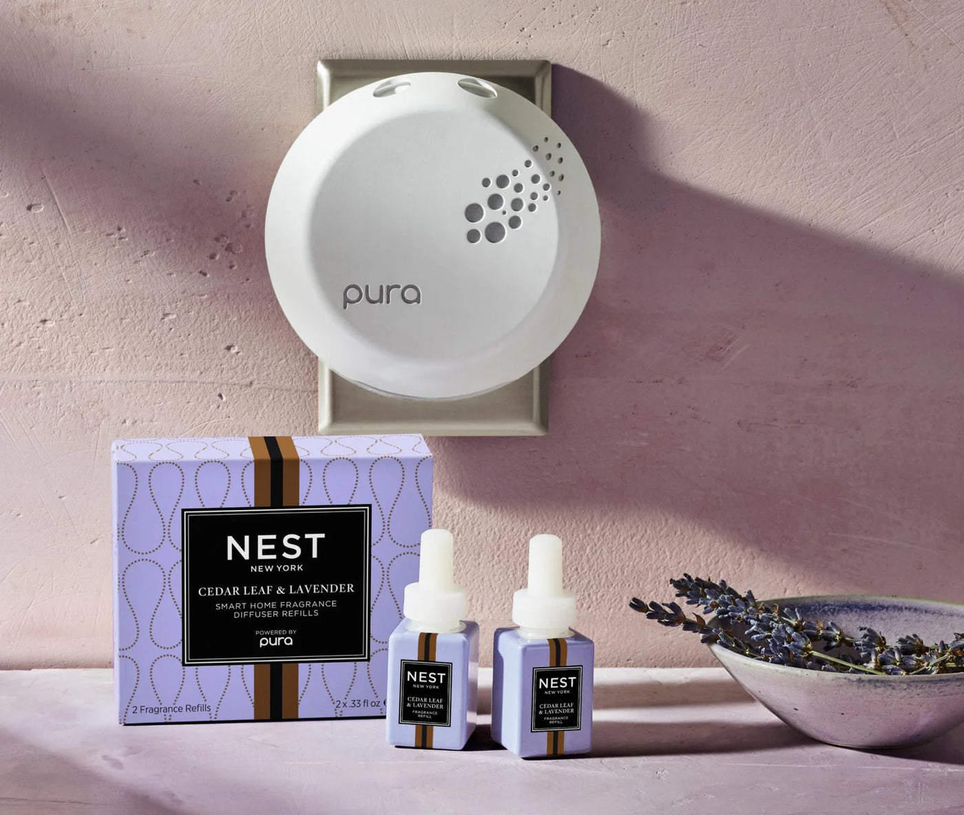 Cedar Leaf & Lavender Refill Duo for Pura Smart Home Fragrance Diffuser