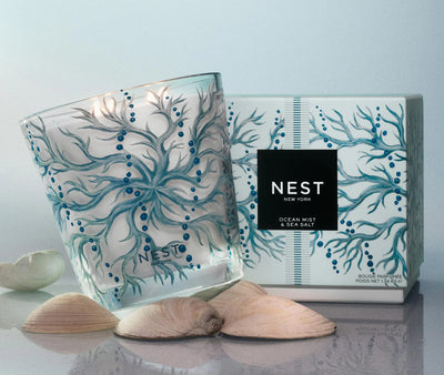 Ocean Mist & Sea Salt Decorative Luxury 4-Wick Candle 47.3 Oz.
