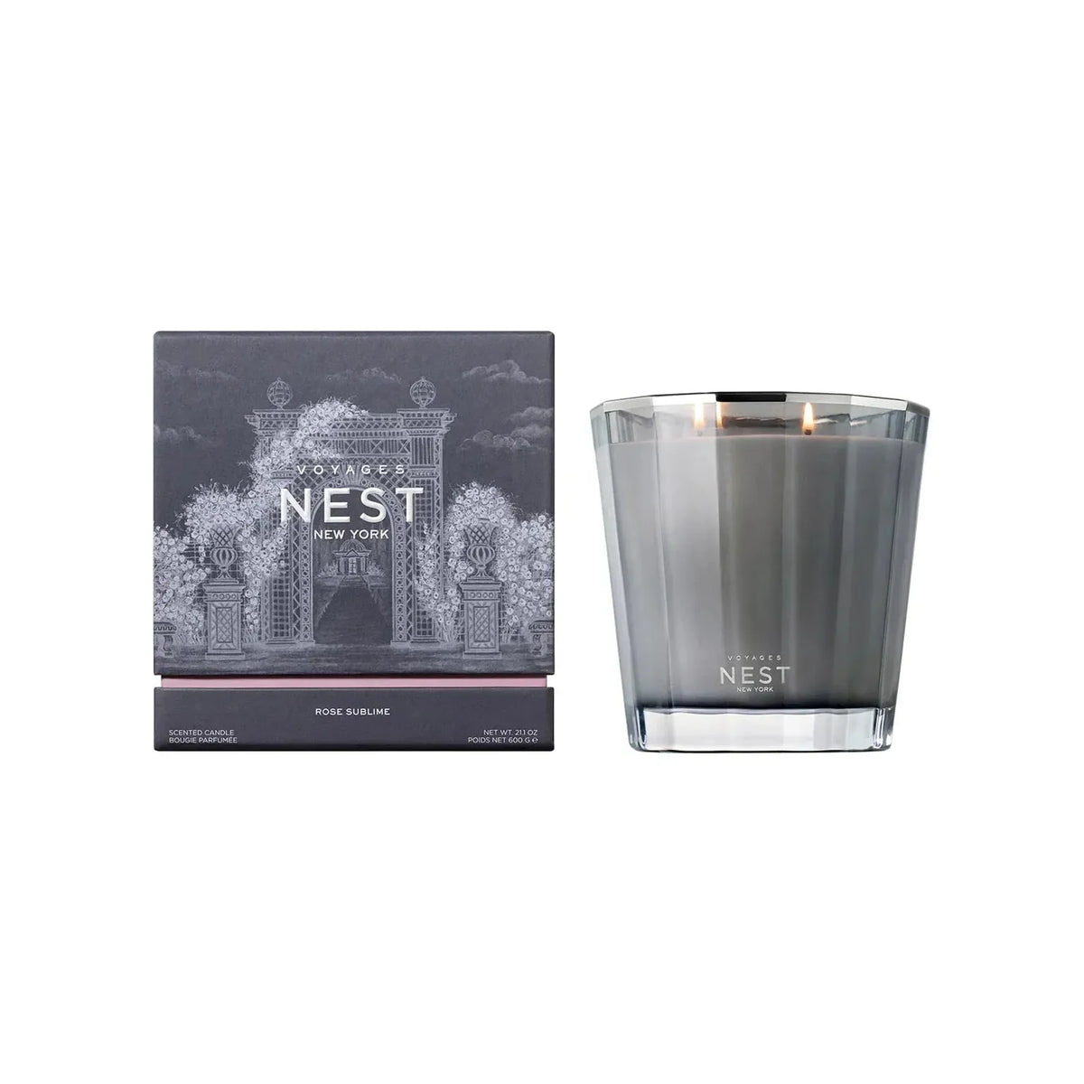 VOYAGES Rose Sublime 2-Wick Candle