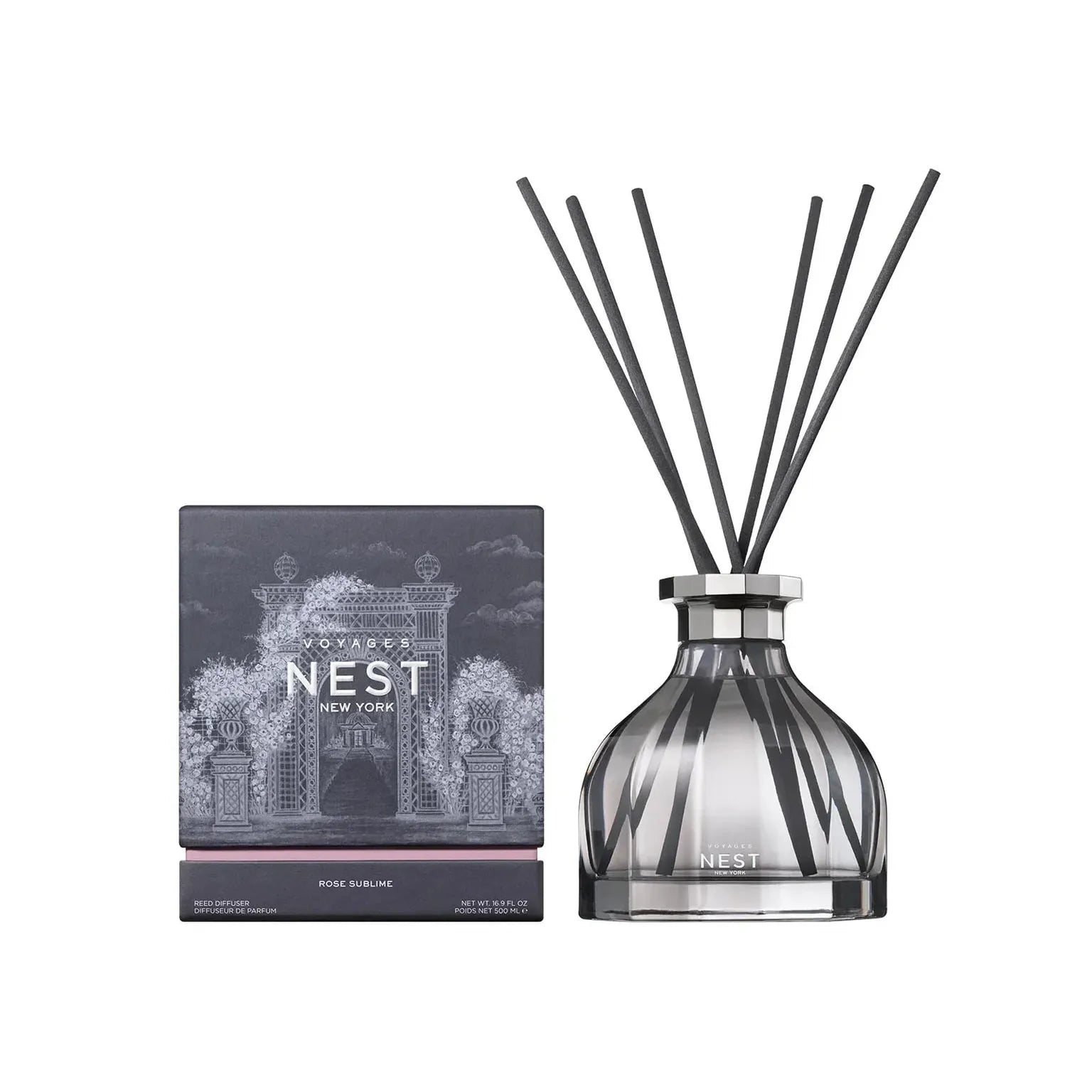 VOYAGES Rose Sublime Reed Diffuser 16.9oz.