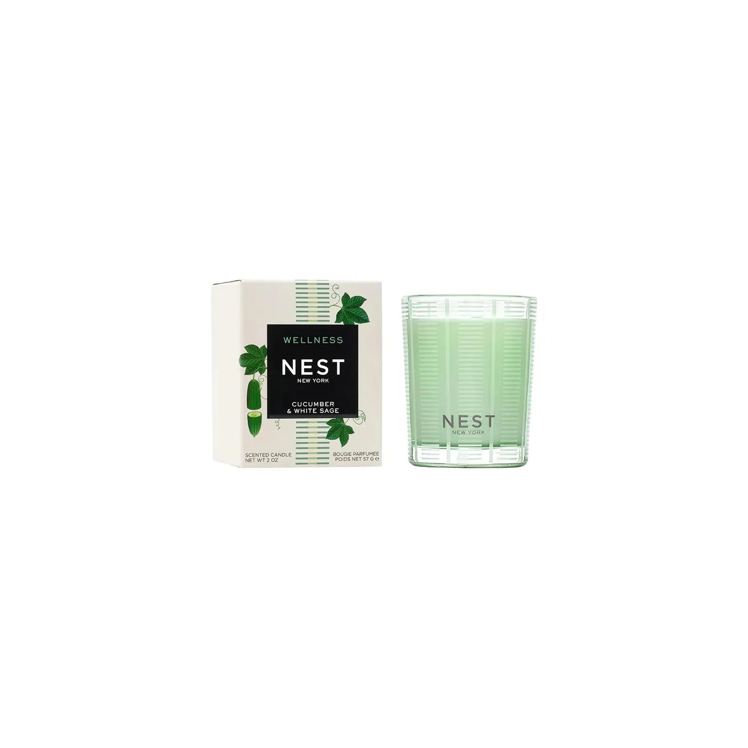 Cucumber & White Sage Votive Candle 2oz - Just Fabulous Palm Springs