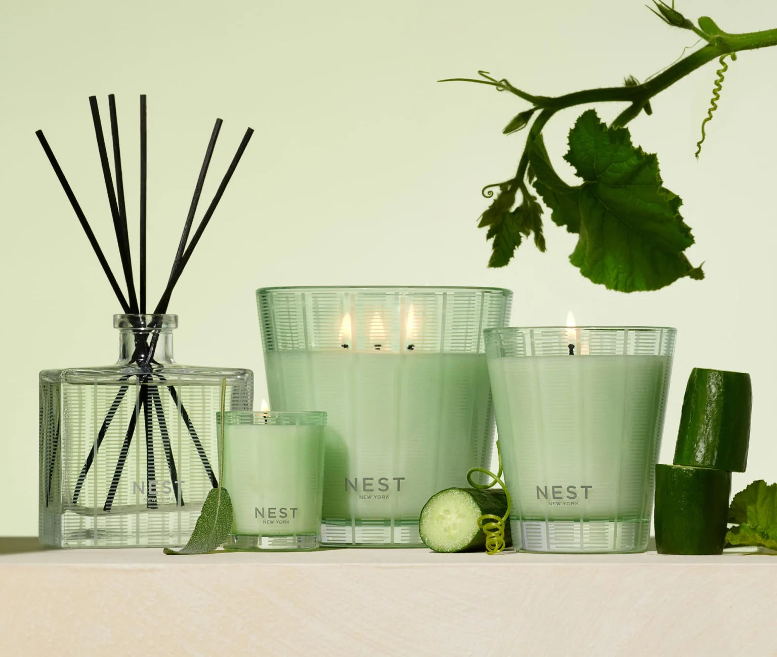 Cucumber & White Sage Votive Candle 2oz - Just Fabulous Palm Springs