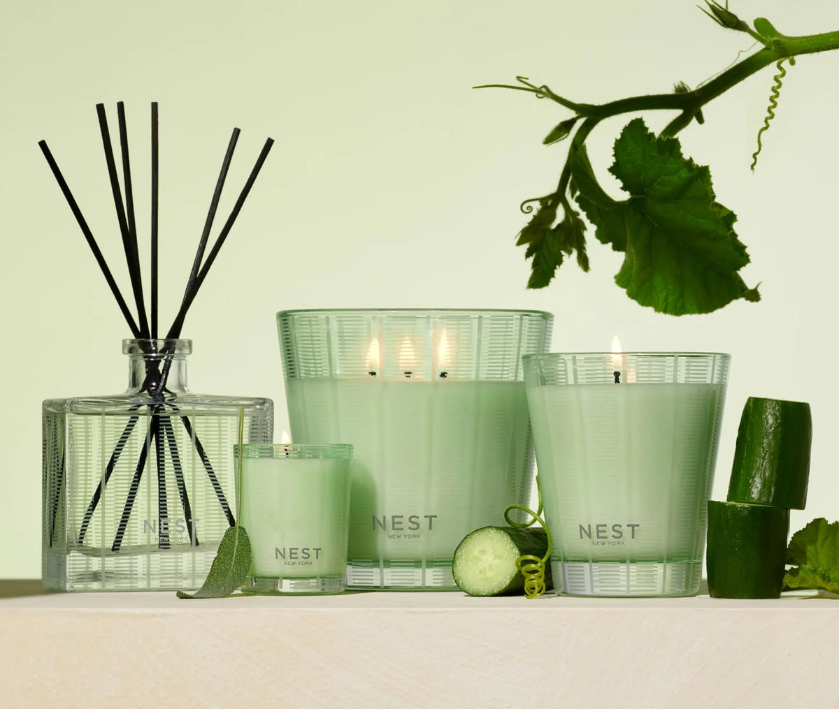 Cucumber & White Sage Votive Candle 2oz - Just Fabulous Palm Springs